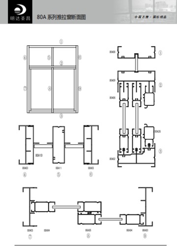 80A系列推拉窗