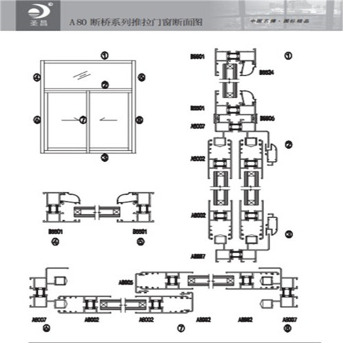 A80斷橋系列推拉門窗